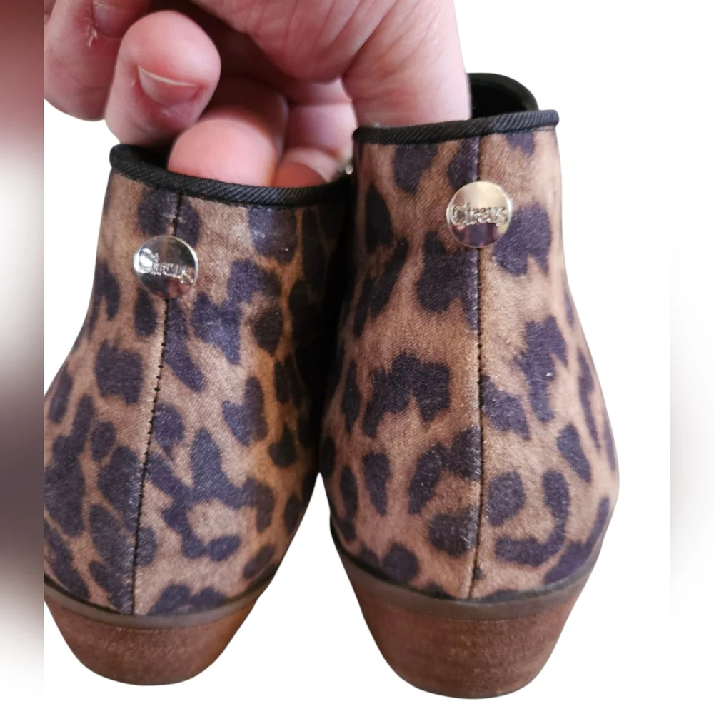 Sam Edelman Circus Preston Leopard Print Ankle Booties 9.5